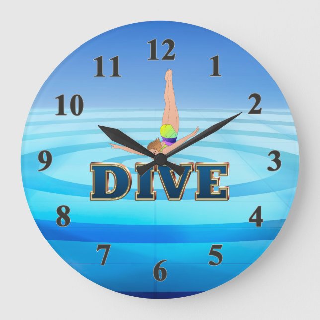 TOP Dive Large Clock (Front)