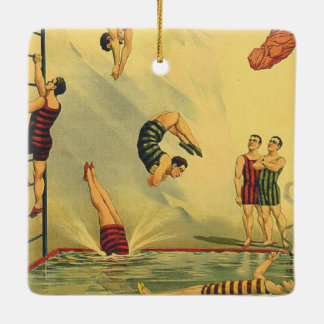 TOP Diving Old School Ceramic Tree Decoration