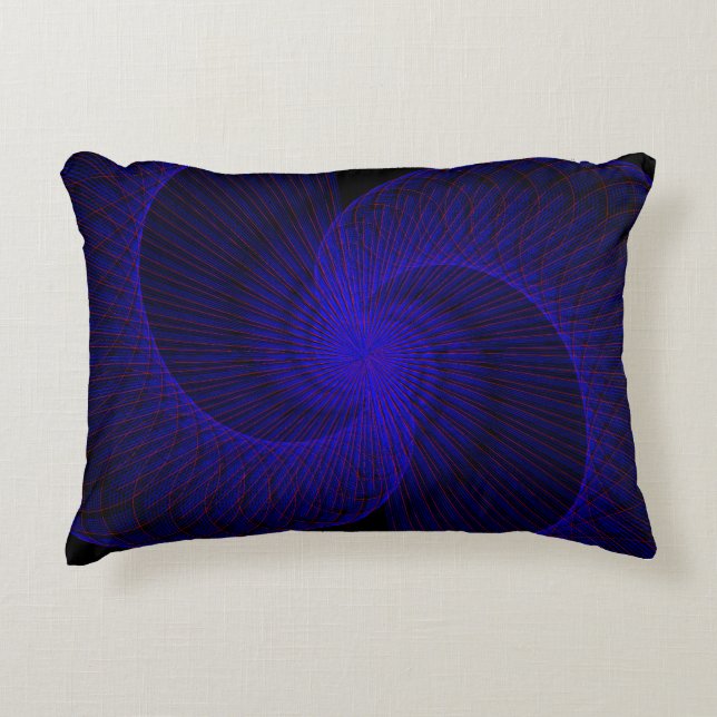 Top Down Dual Funnel Geometric Accent Pillow (Front)