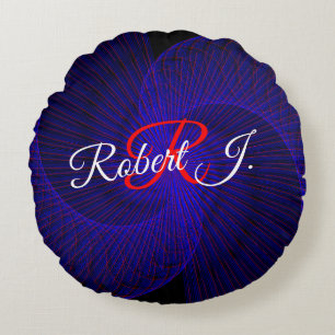 Top Down Dual Funnel Geometric Round Pillow