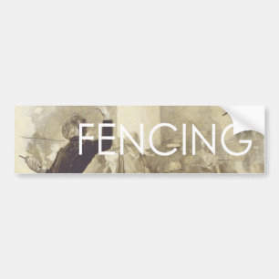 TOP Fencing Bumper Sticker