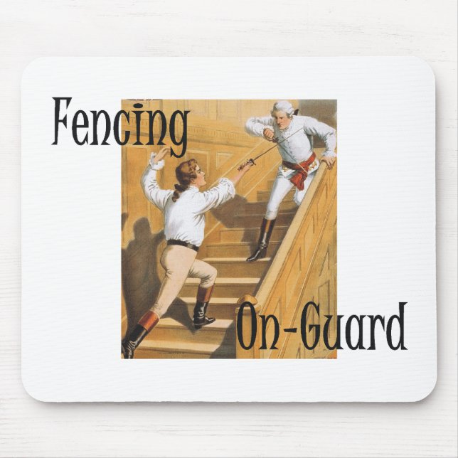 TOP Fencing On-Guard Mouse Pad (Front)