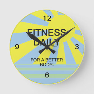 TOP Fitness Daily Round Clock