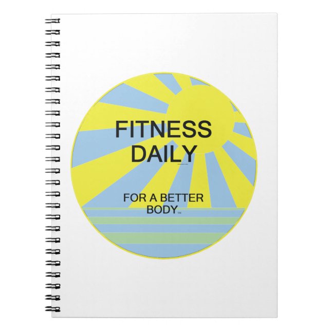 TOP Fitness Daily Spiral Notebook (Front)