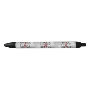 TOP Fitness Goal Black Ink Pen