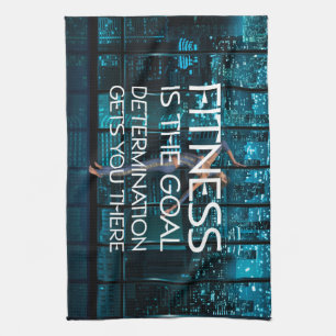 TOP Fitness Goal Tea Towel