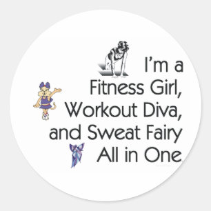 TOP Fitness Triple Play Classic Round Sticker