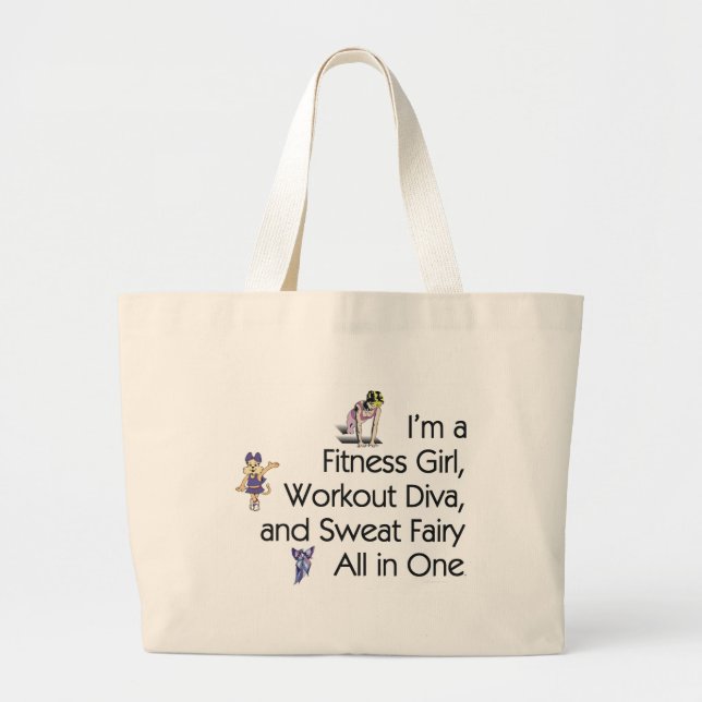 TOP Fitness Triple Play\ Large Tote Bag (Front)
