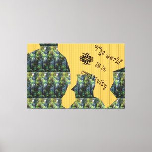 TOP Flow Stretched Canvas Print