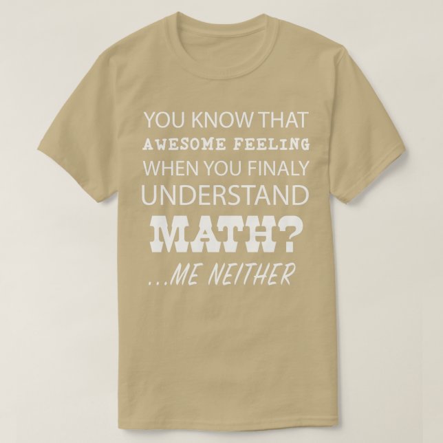 Top Funny Awesome Understand Math Gift Design  (Design Front)