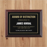 TOP Gift! Best Brother Award plaque<br><div class="desc">Give him an award he will cherish!</div>