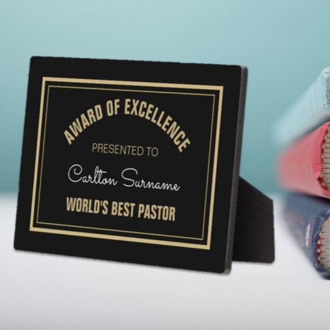 Top Gift!  Best Pastor plaque (Creator Uploaded)