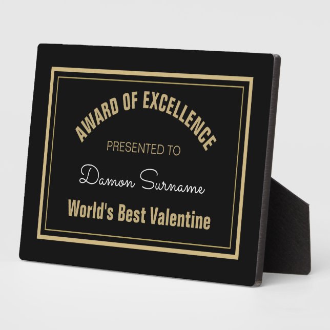 Top Gift!  Best Valentine tabletop plaque (Side)
