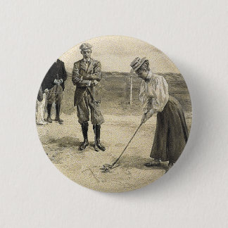 TOP Golf Girl 6 Cm Round Badge