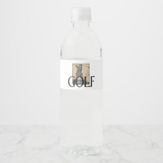 TOP Golf Old School Water Bottle Label