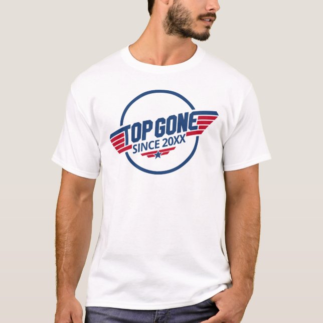 Top Gone Spoof Bald Customisable Year Tee Gift (Front)