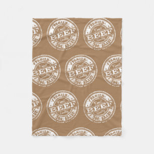 Top Grade Beef - Dark Colours Fleece Blanket