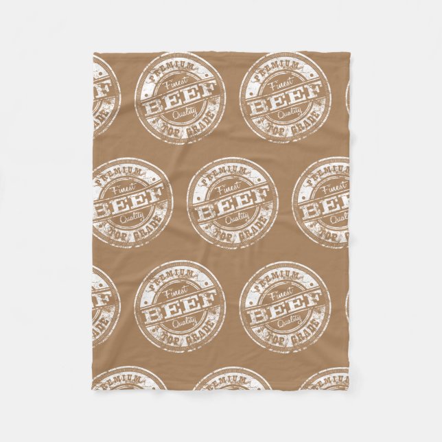 Top Grade Beef - Dark Colours Fleece Blanket (Front)