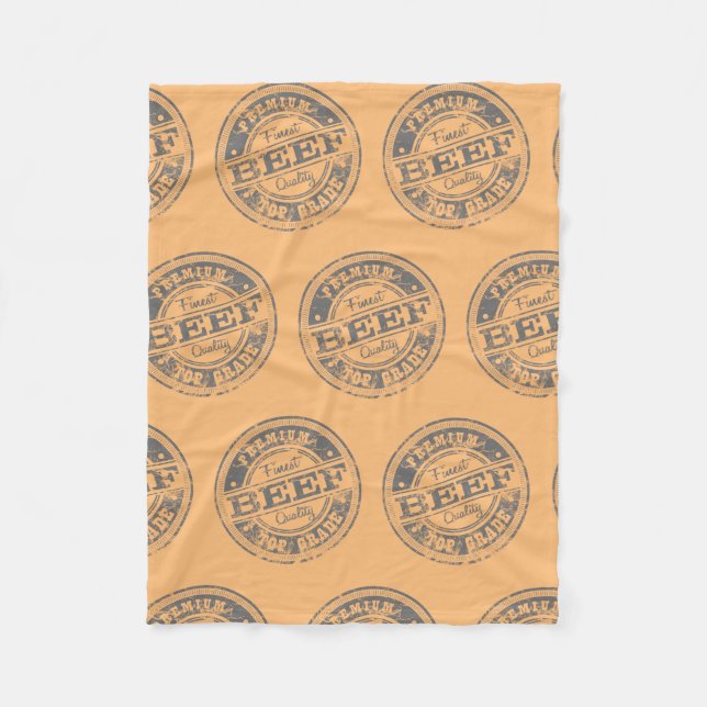 Top Grade Beef Light Colours Fleece Blanket (Front)