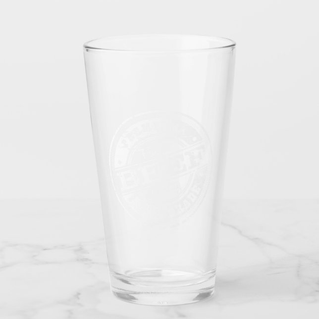 Top Grade Beef - White Glass (Front)