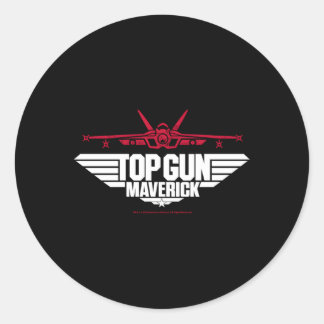 Top Gun Maverick Fighter Jet Classic Round Sticker