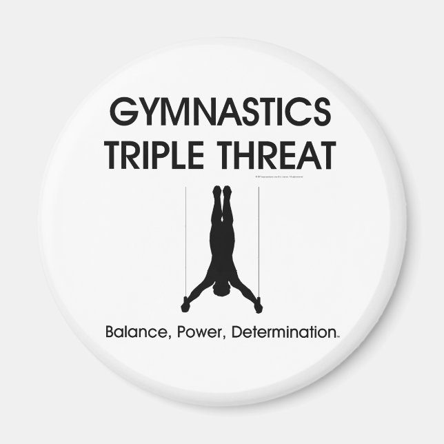 TOP Gymnastics Triple Threat (Men's) Magnet (Front)