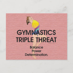 TOP Gymnastics Triple Threat (W) Postcard