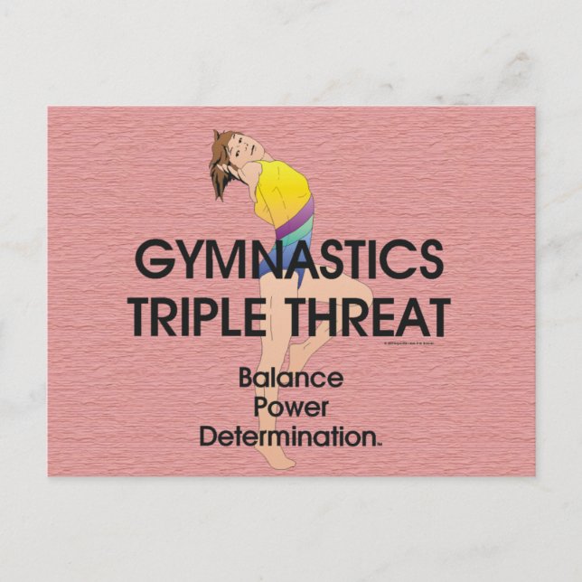 TOP Gymnastics Triple Threat (W) Postcard (Front)