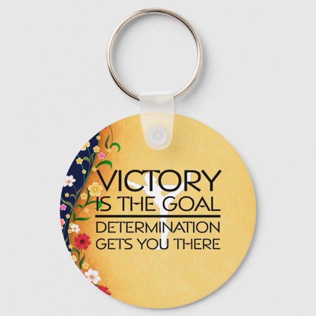 TOP Gymnastics Victory Slogan Key Ring (Front)