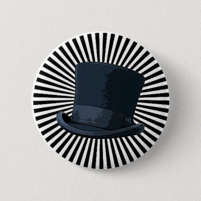 Top Hat! 6 Cm Round Badge (Front)