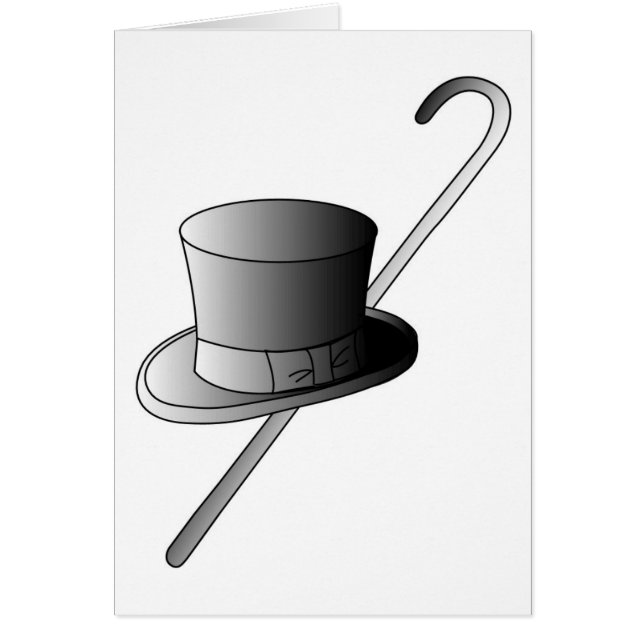 Top Hat and Cane (Front)
