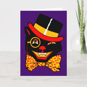 Top Hat Cat Card