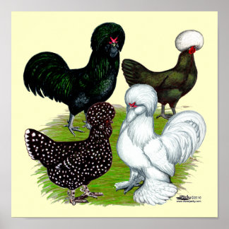 Top Hat Chicken Quartet Poster