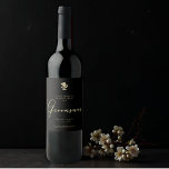 Top Hat Groomsman Chic Wedding Minimalist Proposal Wine Label<br><div class="desc">Non-traditional Fancy Gentleman Top Hat Groomsman Chic Wedding Minimalist Proposal Card on a Wine Label. IMPORTANT NOTICE: This design is part of a collection and has other coordinated elements that you can find in my store. Sometimes it can be difficult to align and texts or initials on the designs, if...</div>