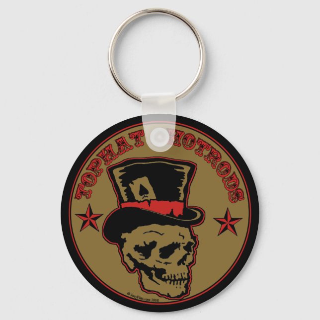 Top Hat Hot Rods Keychain (Front)