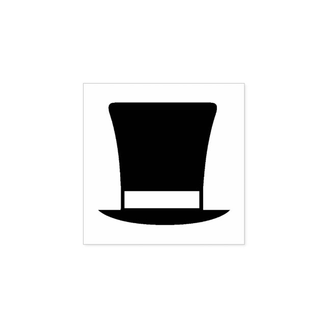 "Top Hat" Rubber Stamp (Imprint)