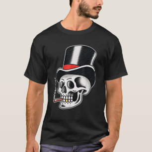 Top Hat Skull Gentleman Magician Traditional Tatto