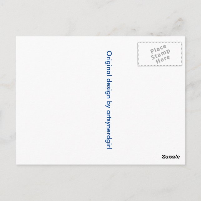 Top Hat Train Postcard (Back)