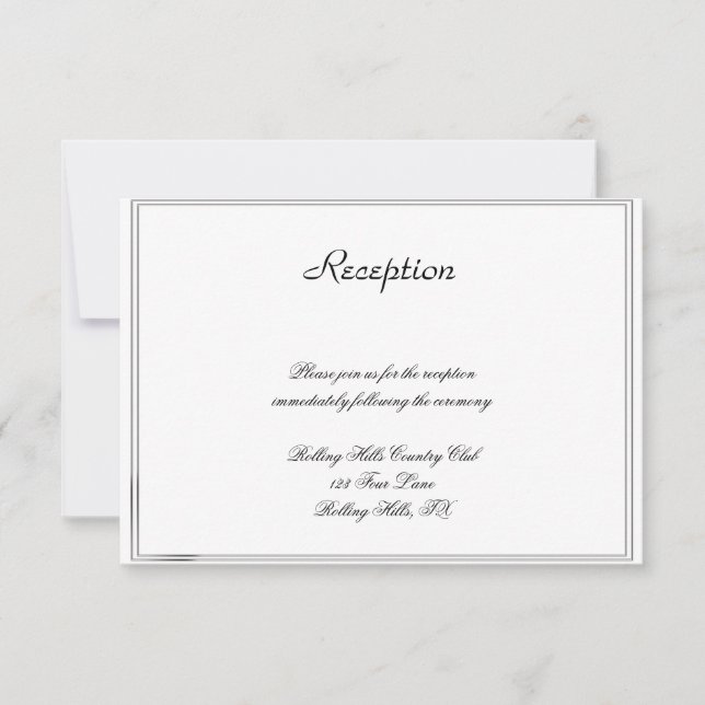 Top Hats and Bow Ties Blue Gay Wedding Reception Invitation (Front)