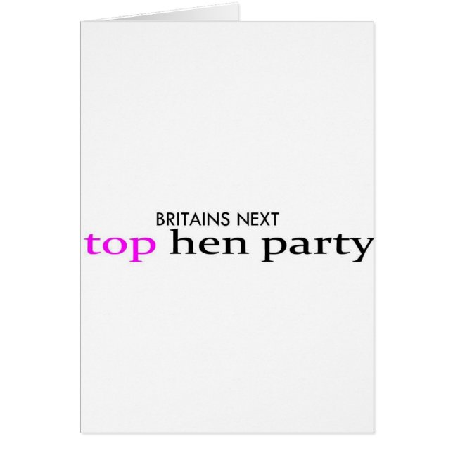 top hen party (Front)