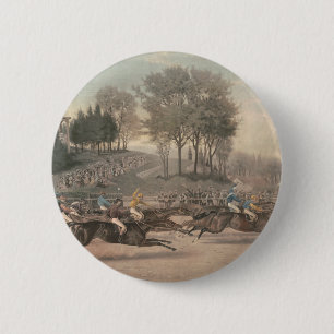 TOP Horse Racing Fan 6 Cm Round Badge