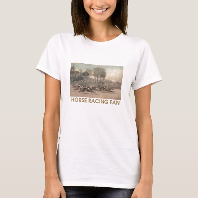 TOP Horse Racing Fan Ladies T-Shirts (Front)