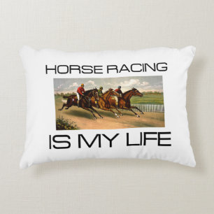 TOP Horse Racing is My Life Decorative Cushion