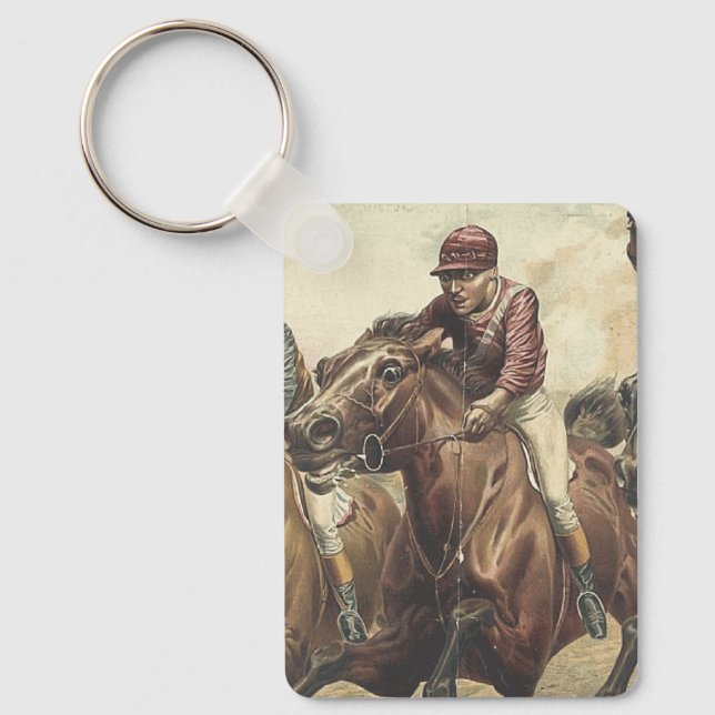 TOP Horse Racing Keychain (Front)