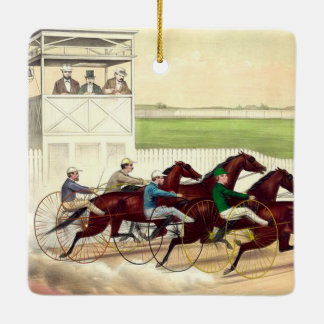TOP Horse Racing Life Ceramic Tree Decoration