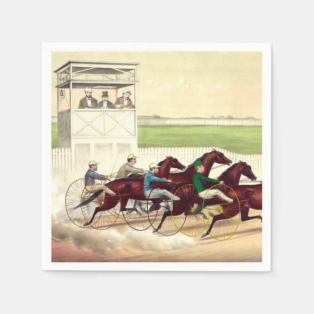 TOP Horse Racing Life Napkin (Front)