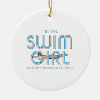 TOP I'm the Swimmer Ceramic Tree Decoration