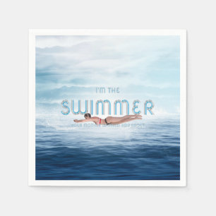 TOP I'm the Swimmer Napkin