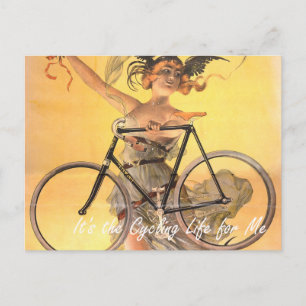TOP It's the Cycling Life for Me Postcard