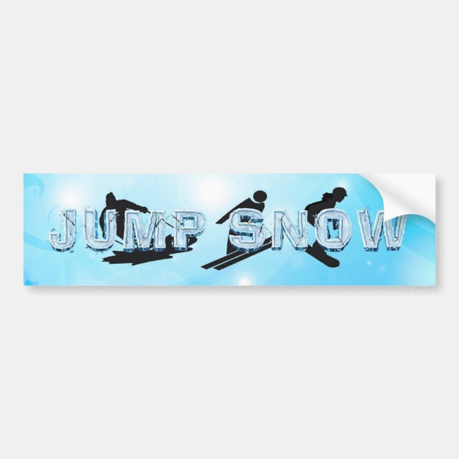 TOP Jump Snow Bumper Sticker (Front)